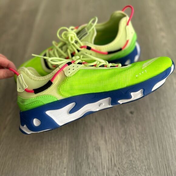 Rare Nike React Live Premium Barely Volt Green Pink Blue CZ9081-700 Mens 9.5 - Picture 5 of 8